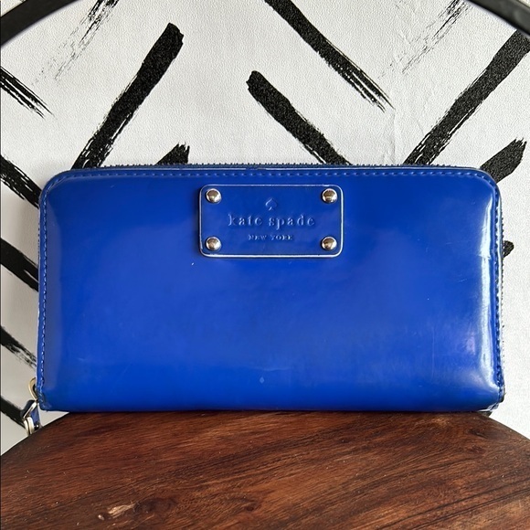 kate spade Handbags - Kate Spade Blue Wallet
